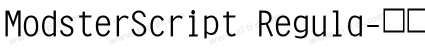 ModsterScript Regula字体转换